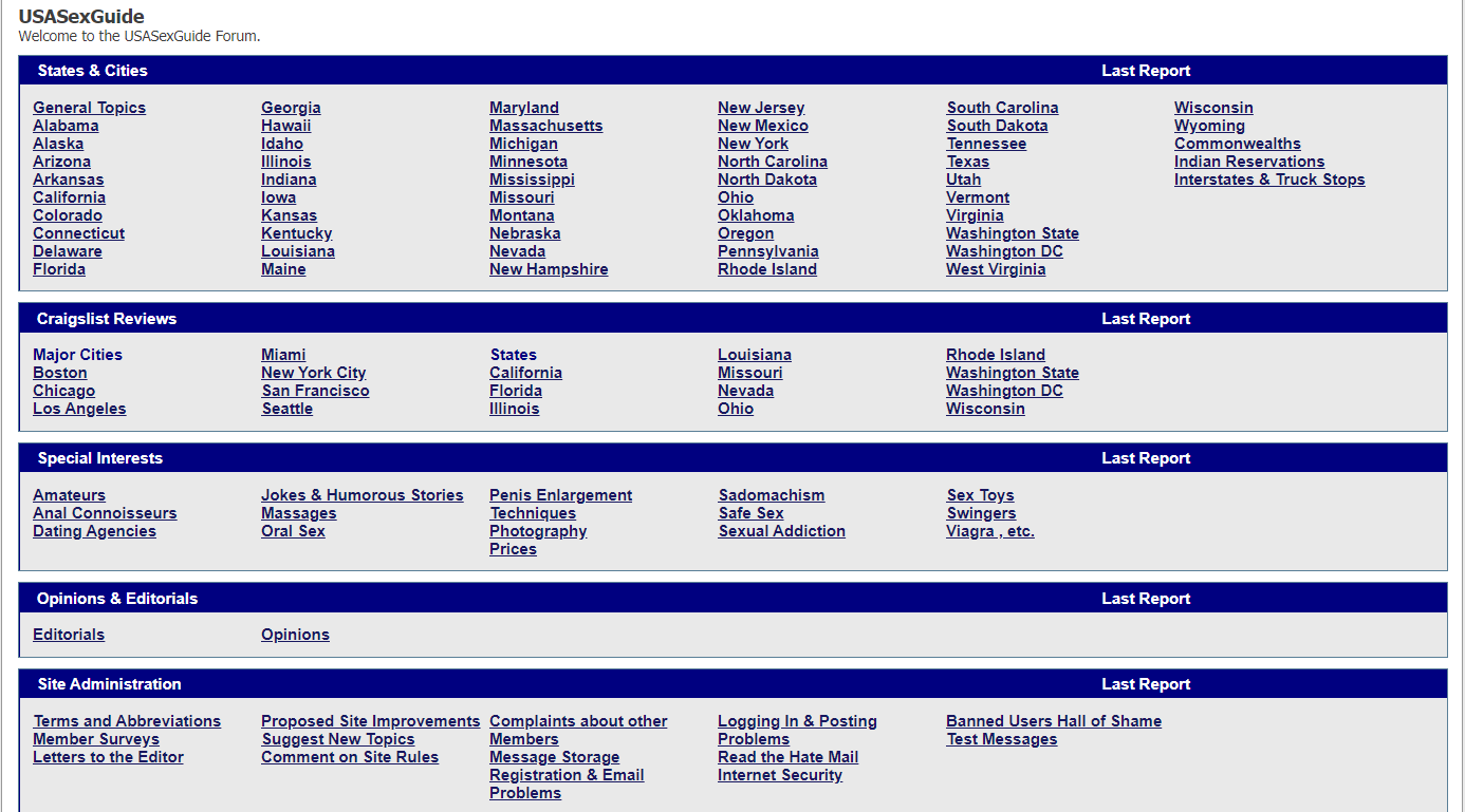 Usasexguide Info Forum