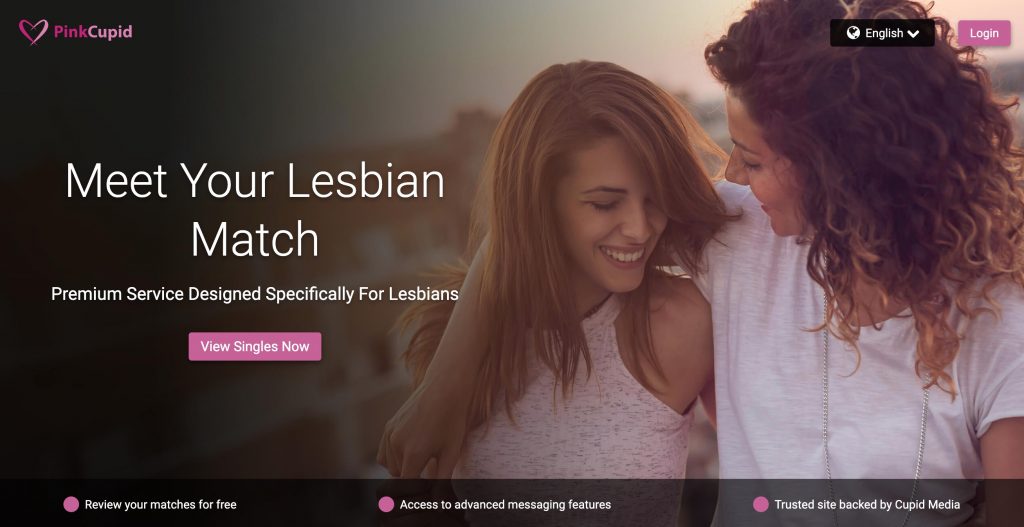 Pinkcupid main page