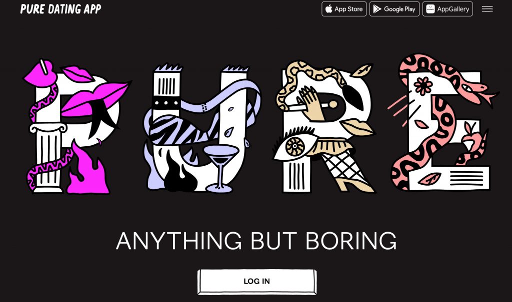 Pure app main page