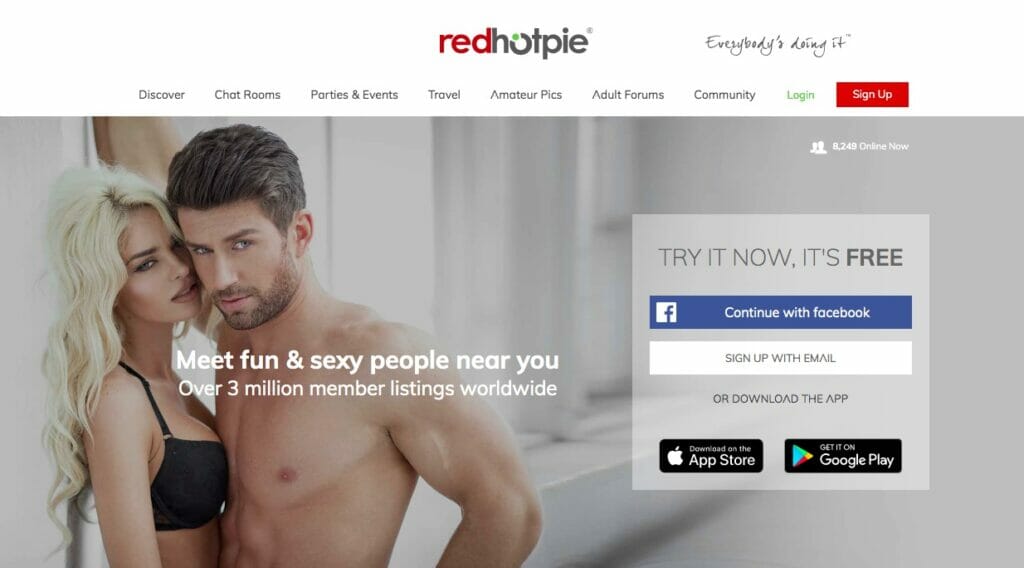 Redhotpie main page