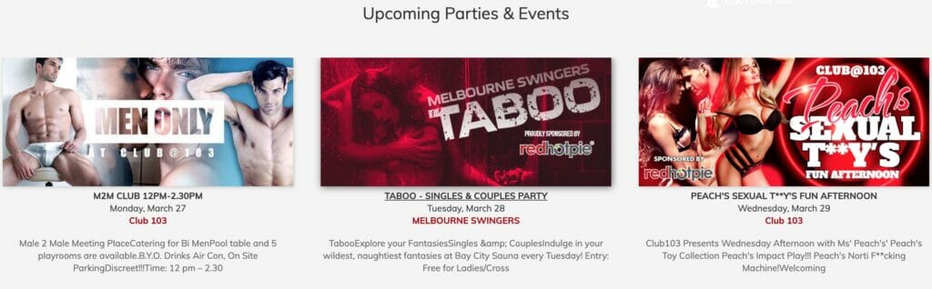 Redhotpie partes events