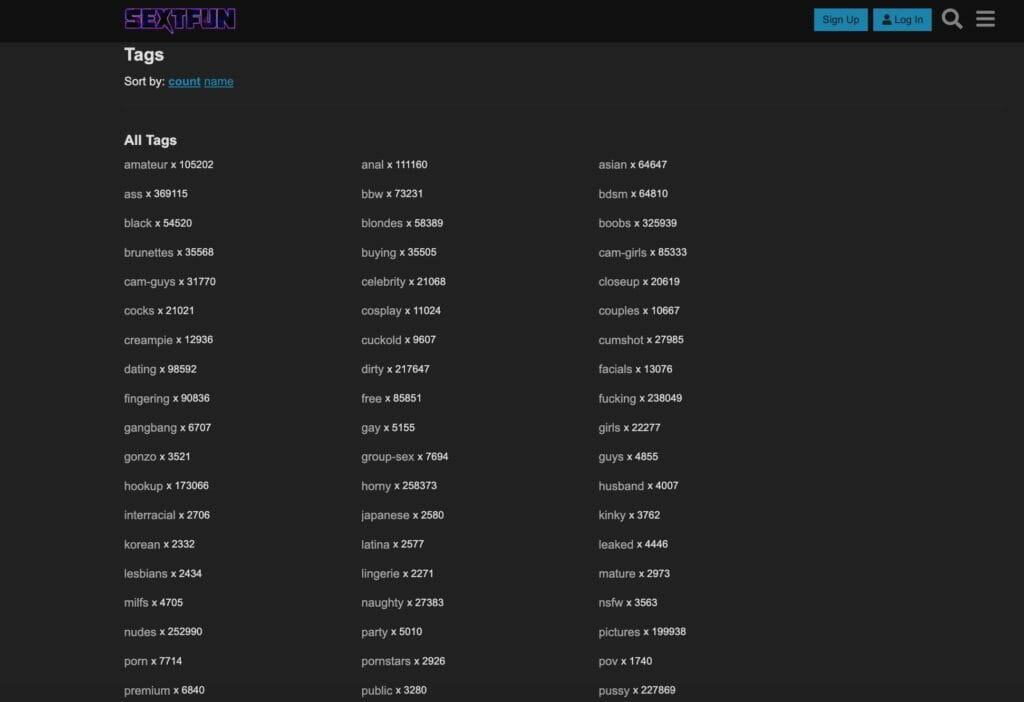 SextFun tags